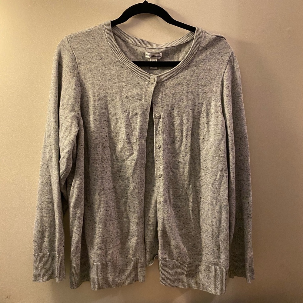 ☀️Gray Cardigan with Black Speckles